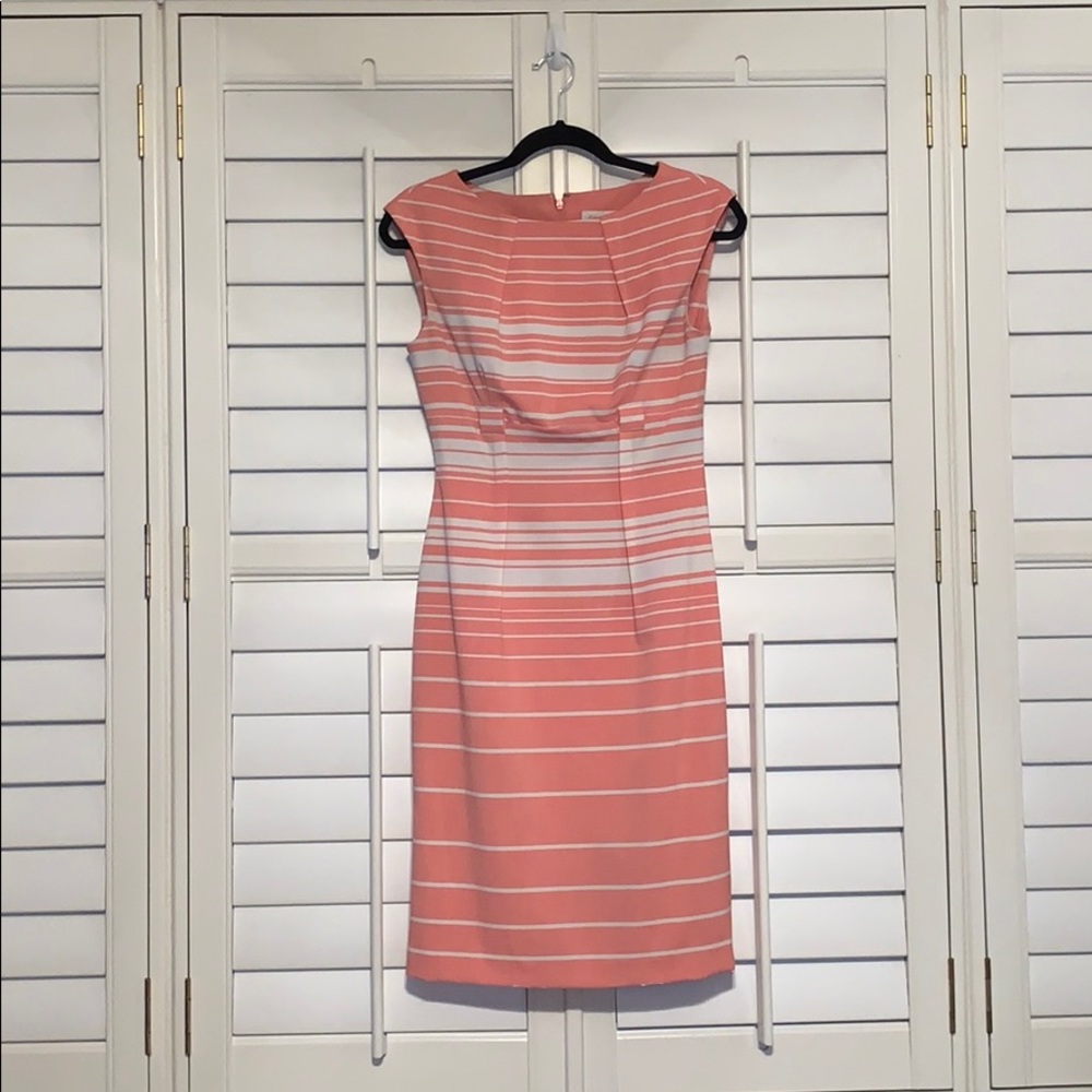 Peach and white Calvin Klein dress. Barely worn.